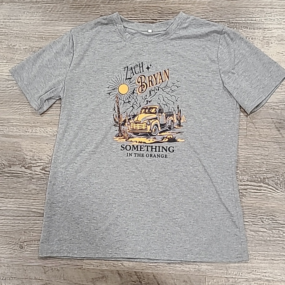 Zach Bryan Something In the Orange Inspired Short Sleeve T-Shirt Size Medium - Picture 2 of 3